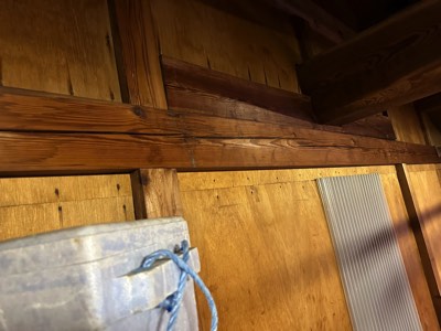 震度５強地震による家屋躯体亀裂被害